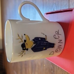 Pottery Barn Vintage Collectible Reindeer Mug "Donner" 🎁